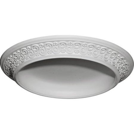DWELLINGDESIGNS 34.50 in. OD x 25 in. ID x 3.50 in. D Bedford Surface Mount Ceiling Dome DW69038
